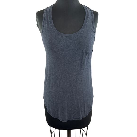 Lululemon Gray Racerback Pocket Front Flowy Women's Athletic Tank Top 6 M - Picture 1 of 5